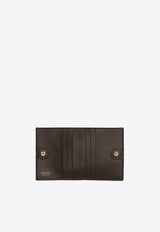 Salvatore Ferragamo Bi-Fold Ombre French Wallet in Calf Leather Black 220434 FRENCH 763172 CUOIO