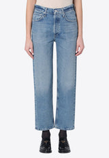 Citizens of Humanity Washed-Out Straight-Leg Jeans Blue 2205B1078/Q_CITIZ-ENORE