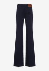 Pegaso-Embroidered Bootcut Jeans