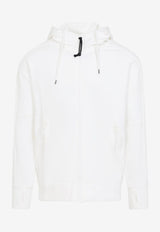 Open Zip-Up Hooded Sweatshirt