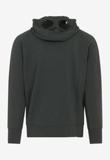 Open Zip-Up Hooded Sweatshirt
