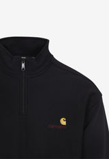 Half Zip American Script Sweatshirt