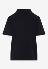 Polo T-shirt with Asymmetric Zip