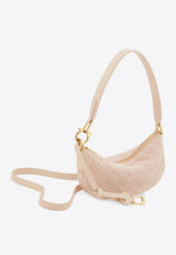 Ferragamo Mini Monogram Jacquard Hobo Bag Cream 220872 CROSSBODY 783807 CREAM TAN