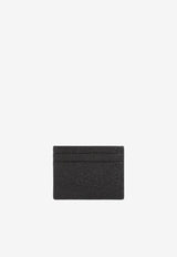 Logo-Plaque Leather Cardholder