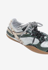 Paneled Low-Top Sneakers