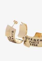 Tape Logo Hoops Earrings