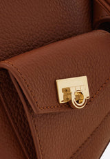 Ferragamo Mini Multi-Pocket Leather Backpack Cognac 220941 BACKPACK 785887 NEW COGNAC