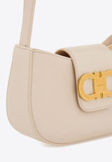 Ferragamo Mini Gabry Double Gancini Leather Shoulder Bag Pink 220947 GABRY 786622 BALLET