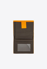 Ferragamo Gancini Grained Leather Compact Wallet Orange 220961 PORTAFOGLIO 785778 TUMERIC