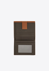 Ferragamo Gancini Grained Leather Compact Wallet Cognac 220961 PORTAFOGLIO 785779 NEW COGNAC