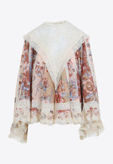 Awaken Lace-Trimmed Blouse