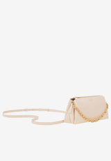 Ferragamo Mini Gancini Chain Shoulder Bag Pink 221076 CROSSBODY 790050 BALLET