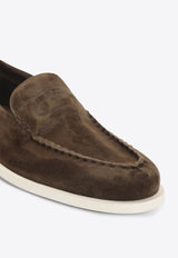 Pace Suede Oval Flexi Loafers