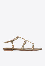 Tequila Crystal-Embellished Sandals