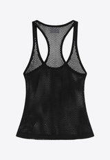 Courrèges Mesh Tank Top Black 225JDE130JS0119/Q_COURR-9999