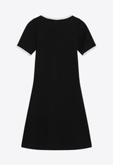 Courrèges Logo Patch Mini Dress Black 225JR0600JS0203/Q_COURR-9901