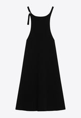 Courrèges Ribbed Mini Dress Black 225MR0615FI0001/Q_COURR-9999