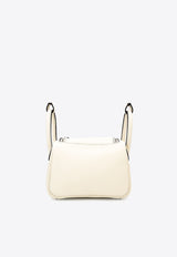 Mini Lindy II in Cream Taurillon Clemence with Palladium Hardware