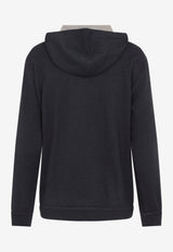 Layered Zip-Up Hooded Sweatshirt