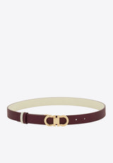 Ferragamo Reversible Gancini Belt Plum 230294 DONNA H 25 790104 PLUM
