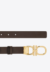 Ferragamo Reversible Gancini Belt Brown 230458 DONNA H25 790125 CONCRETE