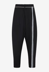 Drawstring Straight-Leg Pants