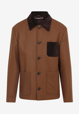 Double Splittable Wool Felt Workwear Jacket