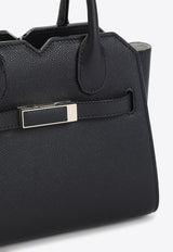 Micro Milano Leather Top Handle Bag
