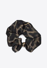Silk and Cashmere Scrunchie with Cassandre