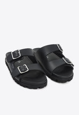 Logo Stamped Rubber Slides