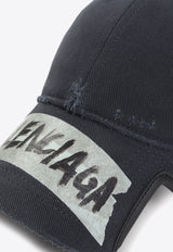 Masking Tape Logo Faded Baseball Cap