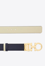 Ferragamo Reversible Gancini Belt Midnight Blue 23A565 DONNA H 25 770968 MIDNIGHT