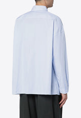 New Amsterdam Surf Association Striped Buttoned Shirt Light Blue 2402019001CO/P_NEWA-LB