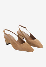 Stassi 50 Slingback Suede Pumps
