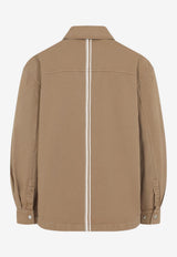 Embroidered Buttoned Overshirt