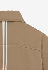 Embroidered Buttoned Overshirt