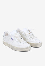Soul Star Low-Top Sneakers in Distressed Leather