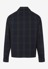Checked Zip-Up Overshirt