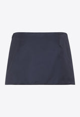 Mini Skirt with Contrasting-Logo
