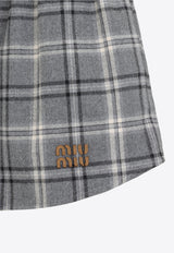 Elastic-Waist Mini Skirt