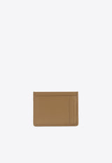 Logo-Plaque Leather Cardholder