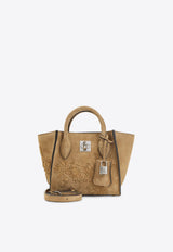 Mini Maggie Suede Top Handle Bag