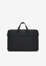 Ferragamo Medium Gancini Buckle Leather Briefcase Black 241652 TWINS 775193 NERO