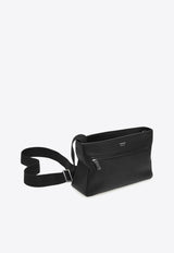 Ferragamo Star-Shaped Leather Messenger Bag Black 241655 STAR 775128 BLUE GRAPHITE