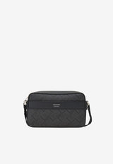 Ferragamo Monogram Jacquard Messenger Bag Black 241658 ALL OVER 779690 NERO