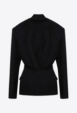 The Attico Wool Single-Breasted Jacket Black 247WCG63W046_ATTIC-100