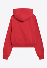 Jacquemus Gros Grain Cropped Hoodie Red 24EHOW00247AJ00109_JACQM-471