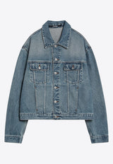 Jacquemus De-Nîmes Button-Up Jacket Blue 24H246DE0271513/Q_JACQM-33C