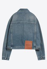 Jacquemus De-Nîmes Button-Up Jacket Blue 24H246DE0271513/Q_JACQM-33C